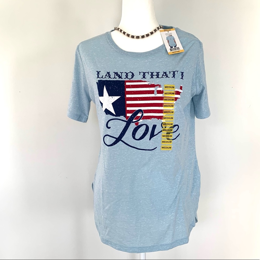 🆕 Land that I love T-shirt light blue